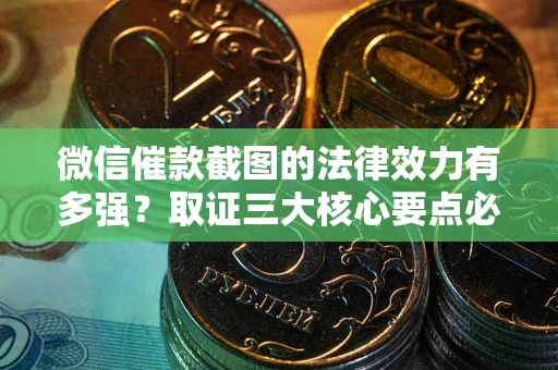 北京微信催款截图的法律效力有多强？取证三大核心要点必须知道！