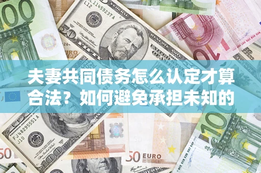 北京夫妻共同债务怎么认定才算合法？如何避免承担未知的债务风险？